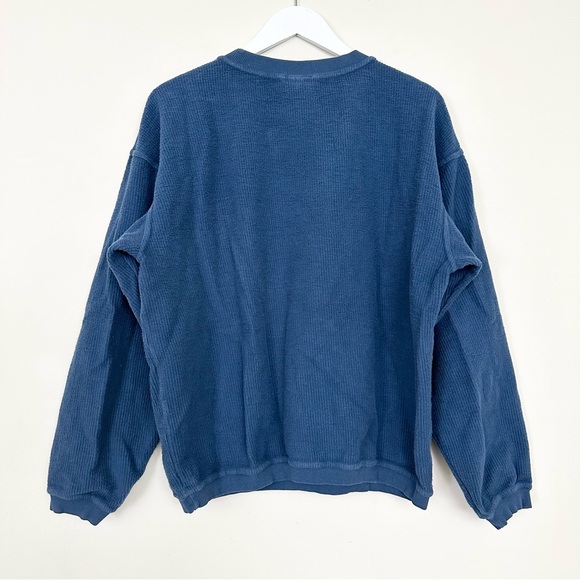 Vintage Universal Studios Corduroy Crewneck Sweatshirt Blue - Picture 8 of 9